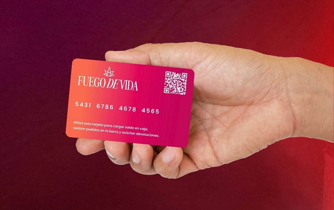Tarjeta cashless Fuego de Vida